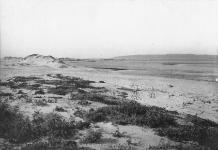 False Bay aka Mission Bay, collecting ground at high tide, showing islands sandpit. 1906