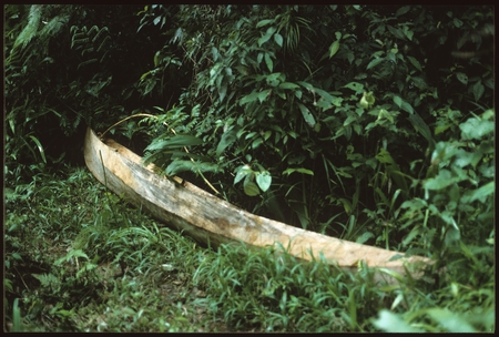 Canoe, possibly made just inland from coastal ridge to sell to sea people.