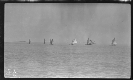 Canoes with sails