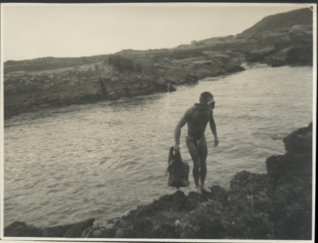 Seaweed diver. Japan, c1947