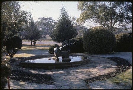Australian National University: garden and fountain