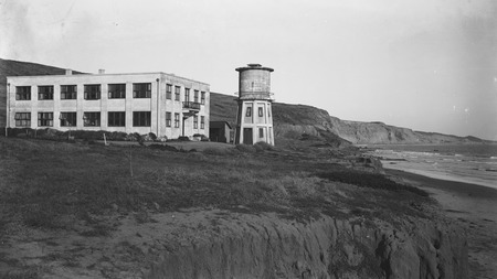 George H. Scripps Memorial Marine Biological Laboratory and seawater tower of the Marine Biological Association of San Die...