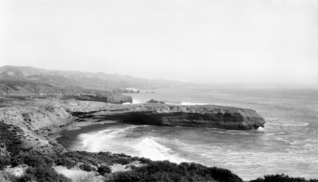South of Arroyo Amargo, facing southeast from south side of dune with bird rock in distance