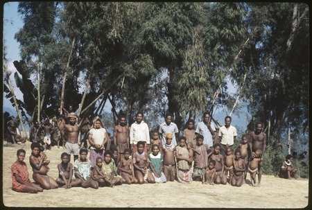 Group portrait, some members of KulakaeNgeyka clan, MbaNkale subclan