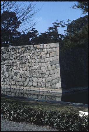 Nijo Castle stone wall, Kyoto, Japan