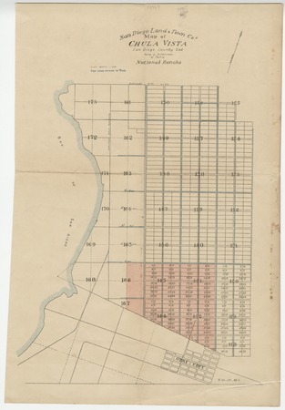 Map of Chula Vista, San Diego County, Cal. : being a subdivision of part of National Rancho