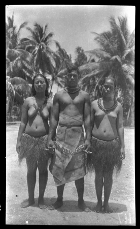 Man and two women