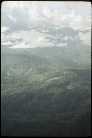 Tabibuga and surrounding mountains, aerial view