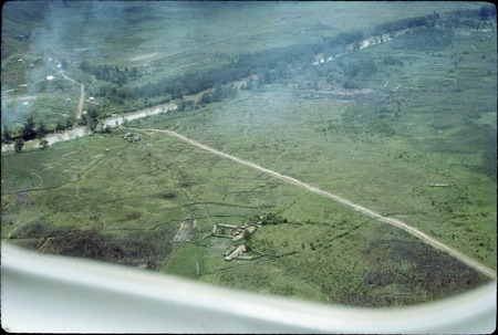 Balim Valley, aerial view of settlements and gardens