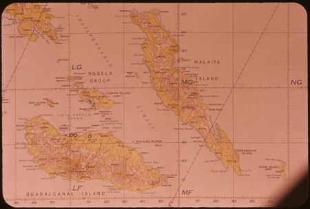 Map of southern Solomon Islands