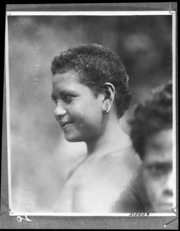Portrait of young woman, Rennell Island