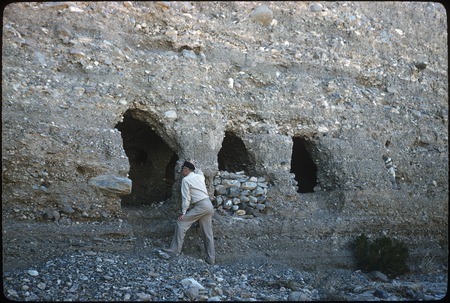 House caves in Arroyo Miramar, half mile north of canyon mouth