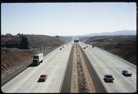 Interstate 5 freeway, looking south