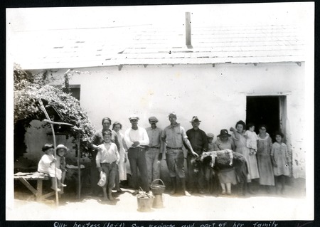 The Espinoza family, including our hostess, Sra. Espinoza, and part of her family and relatives in the town of El Rosario