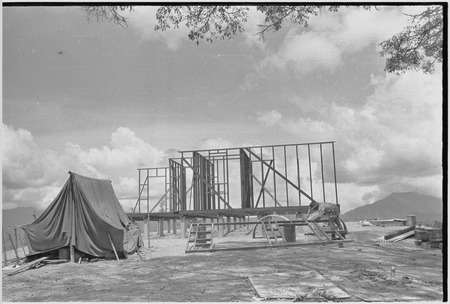 Tabiguga patrol post: government building being constructed