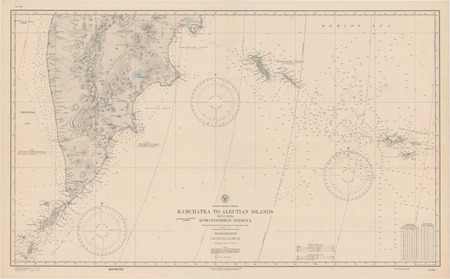 North Pacific Ocean : Kamchatka to Aleutian Islands including Komandorskie Ostrova