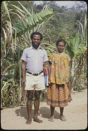 Portrait of Ndikai Kuk and his wife, Wura