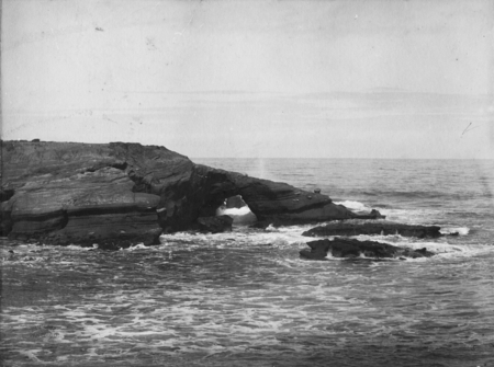 Alligator Head in La Jolla, looking south. 1906