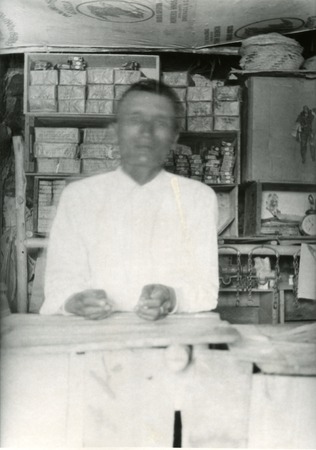 &quot;El Chino&quot; in Valle Trinidad in his little store