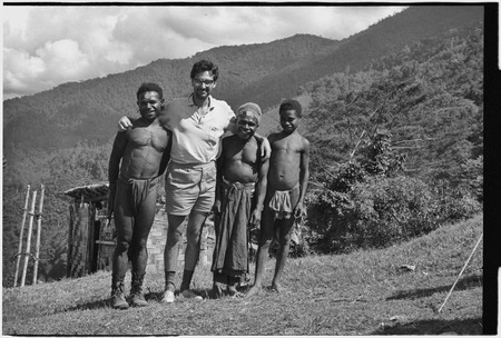 Roy Rappaport with Mbabi, Yembs, and unidentified boy.