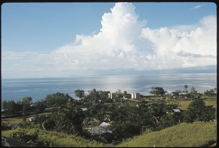 Distant view of Honiara, capital of the Solomon Islands