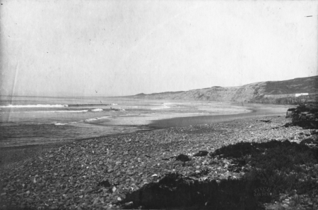 La Jolla Shores beach north of sea caves. 1906