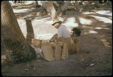 Archaeologist Roger Green at Mata&#39;i Taria, Moorea