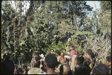 Bride price for Aina: crowd of observers, including Susan Pflanz Cook