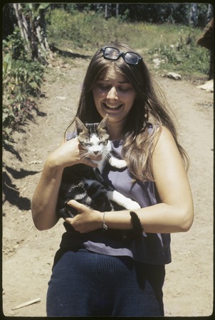 Susan Pflanz-Cook and cat, Bishop