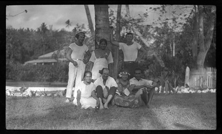 Cook Islands woman with unidentified men