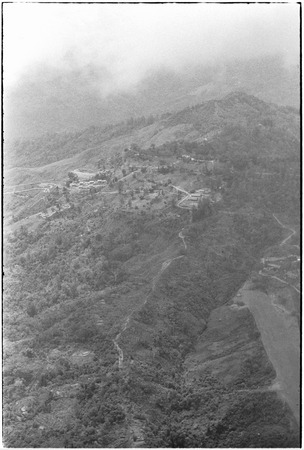 Tabibuga: aerial view, airstrip on right