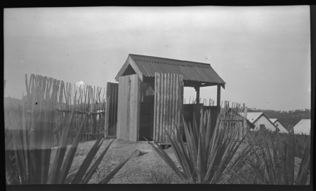 Outhouse on a sisal plantation at Fairfax, Central Province