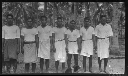 Men of Kiribati in Sunday dress