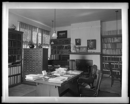 Office and study of Director William Emerson Ritter in the George H. Scripps Memorial Marine Biological Laboratory at the ...