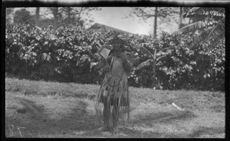 Mamia, of Aitutaki, with dance costume