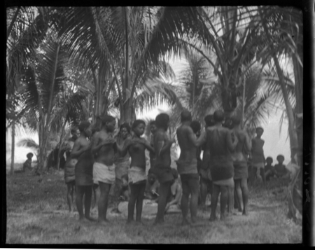 Girls dancing, Rennell Island