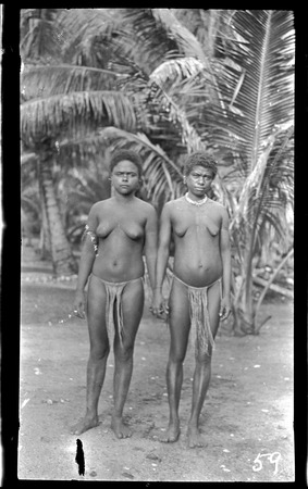 Portrait of two women from Star Harbour, Makira