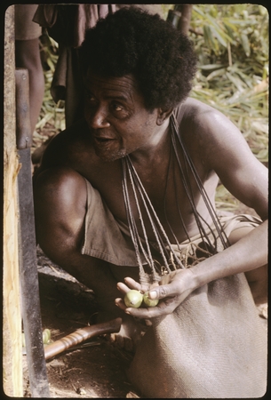 Men exchanging betel for kofu shell money.