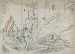 Spanish Civil War children's drawing