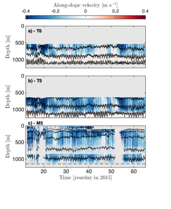 Data from: Internal tide structure and temporal variability on the reflective continental slope of southeastern Tasmania