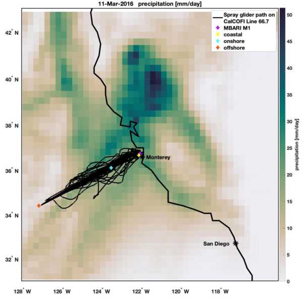 Data from: Ocean Surface Salinity Response to Atmospheric River Precipitation in the California Current System