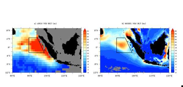 Data from: The Oceanic Barrier Layer in the Eastern Indian Ocean as a Predictor for Rainfall over Indonesia and Australia