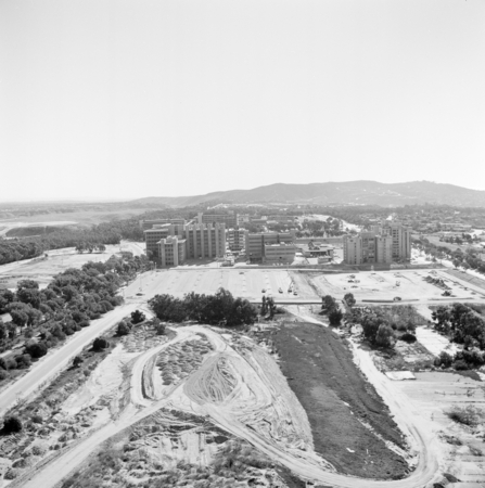 Aerial eastward view of UC San Diego