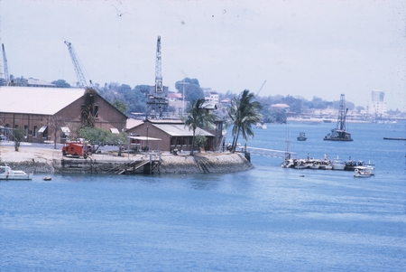 Mombasa harbor, Indian Ocean, Antipode Expedition, June 1971-August 1973. n.d.