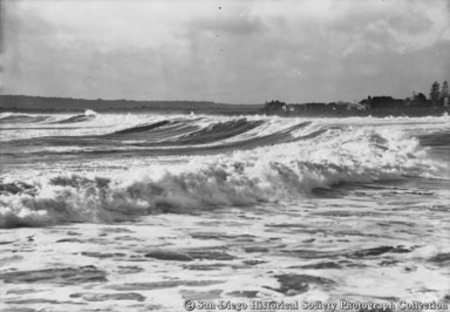 Ocean waves at Coronado beach