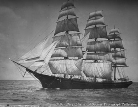 Sailing ship Benjamin F. Packard
