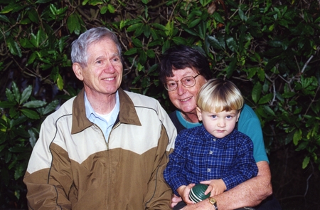 Charles D. and Louise Keeling with their grandson Lukas Keeling