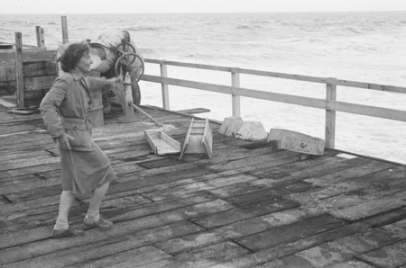 Circa 1946-1948: SIO Pier, Laura Clark Hubbs