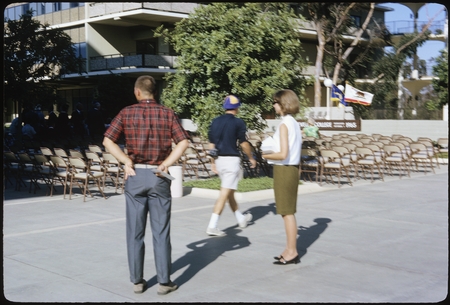 Student handing out programs for the Revelle College dedication ceremony