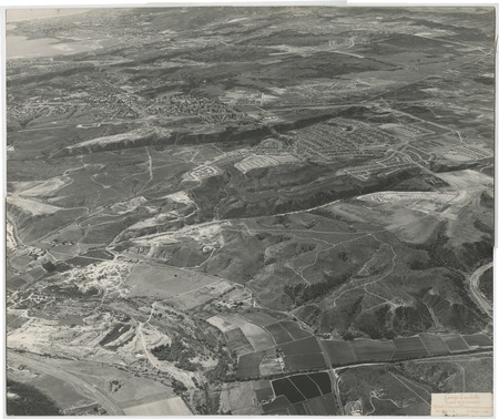 Aerial view of San Diego County, looking west